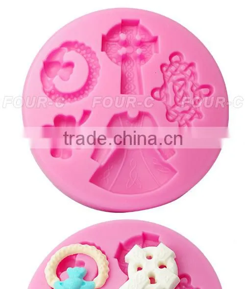 Luck of the Irish fondant decorating mould,3D impression silicone mould