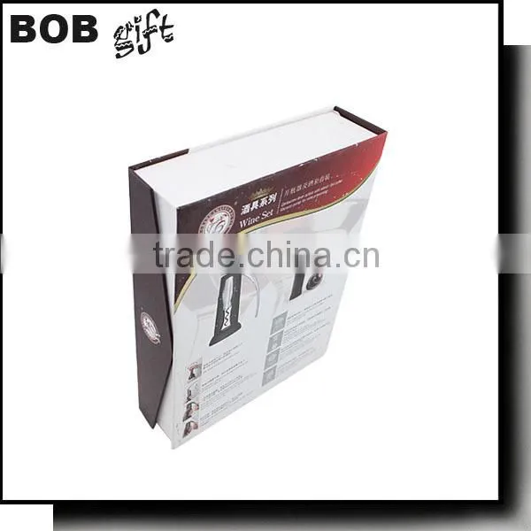 2015 hot sale custom logo printed black matt paper gift box