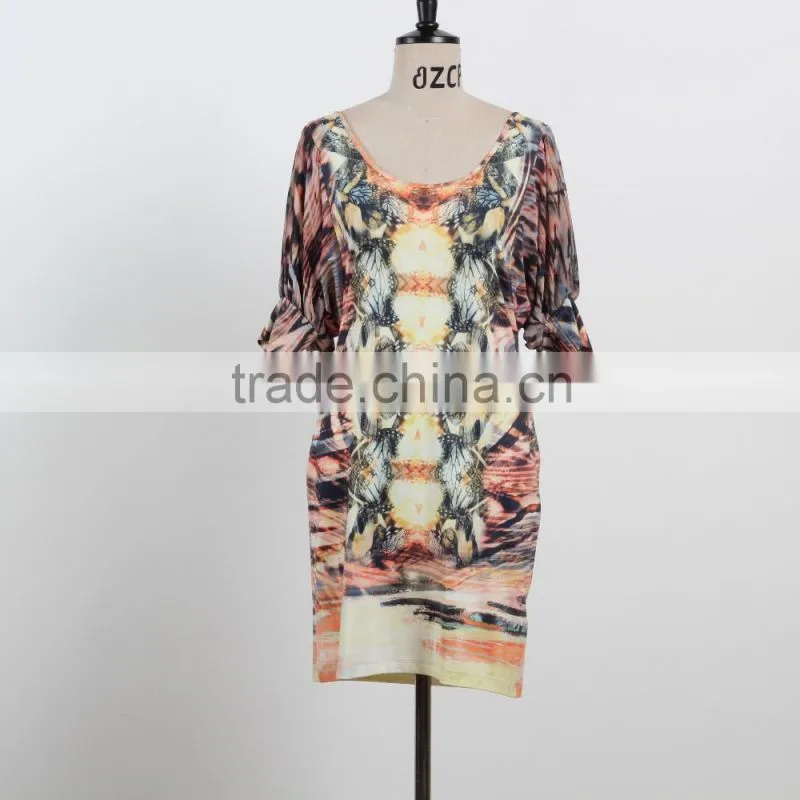 NEW ARRIVAL Sexy leopard bodycon dress 2016 deep V neck net dress custom dress supplier