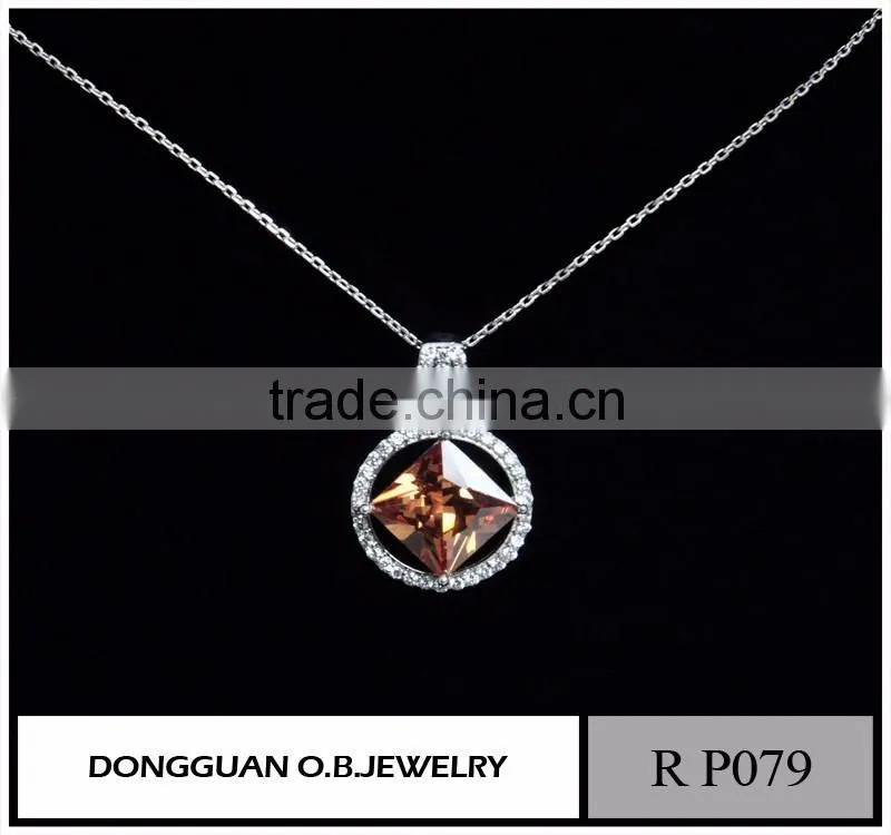 Fashion Zircon Diamond Pendant Necklace ,american charming diamond earring 925 silver china wholesale 925 silver jewelry