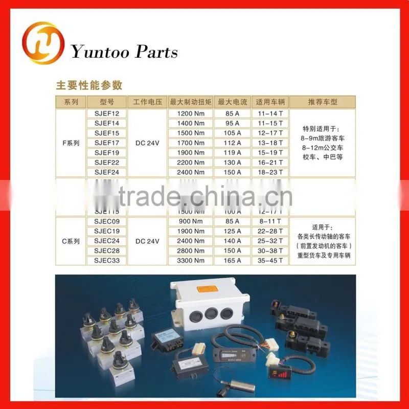 24v/4relays box for retarder of Yutong bus