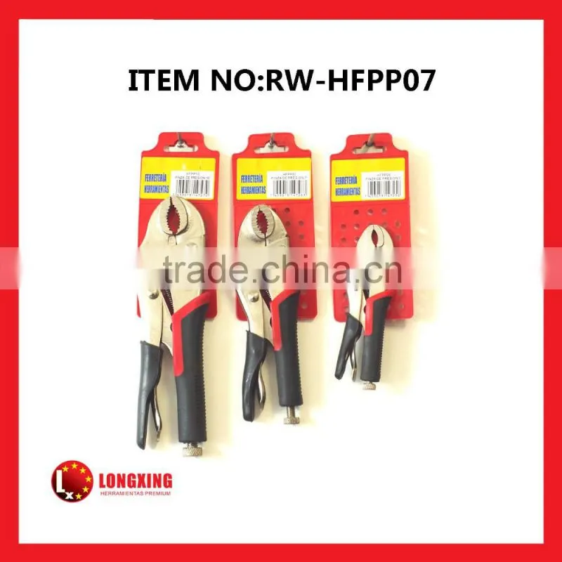 Factory Supply Round Jaw Locking Pliers With Soft double colour Handle