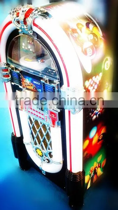 Classic CD jukebox play station for home entertainment