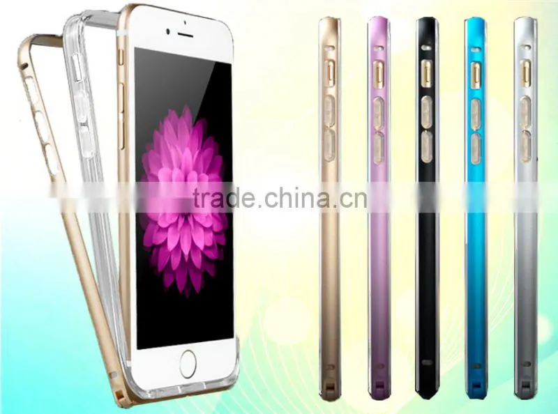 mobile phone case for iphone 6 plus, for iphone 6 plus tpu metal aluminum cover case