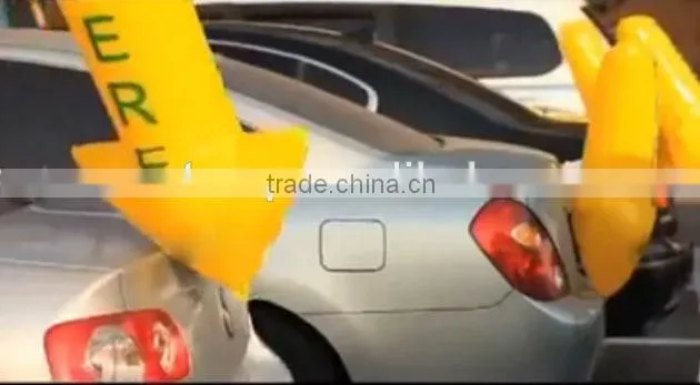 Korea Custom Arrow Shape Foil Helium Parking Balloons