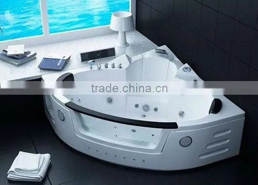 China supplier Bathroom Corner Whirlpool Bath tub CE Two People Indoor whirlpool massage bathtub 1500