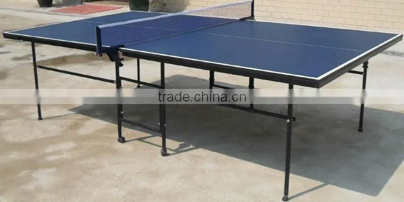 Factory price 16mm MDF indoor table tennis table folding up table tennis table with wheels
