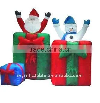 Pop-up Inflatable Snowman in Parcel
