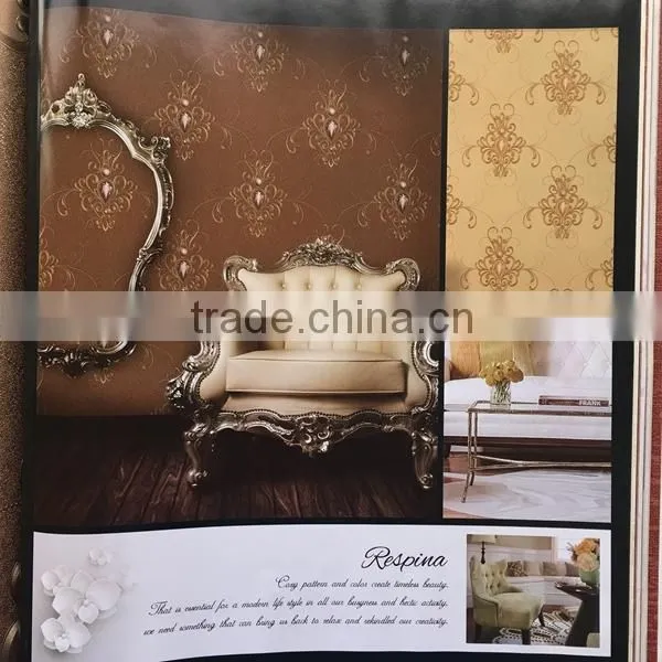 Top quality nice design vinyl wallpaper factory price
