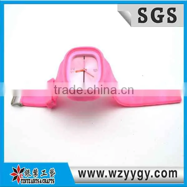 Ladies decoration silicone watch for gifts