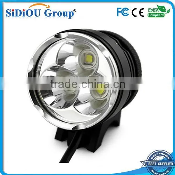 high brightness headlamp 3 led rechargeable led headlamp