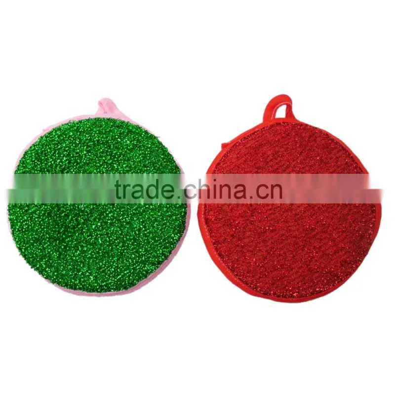 JML1335/Kitchen new products gold round sponge scrubber with hign quality