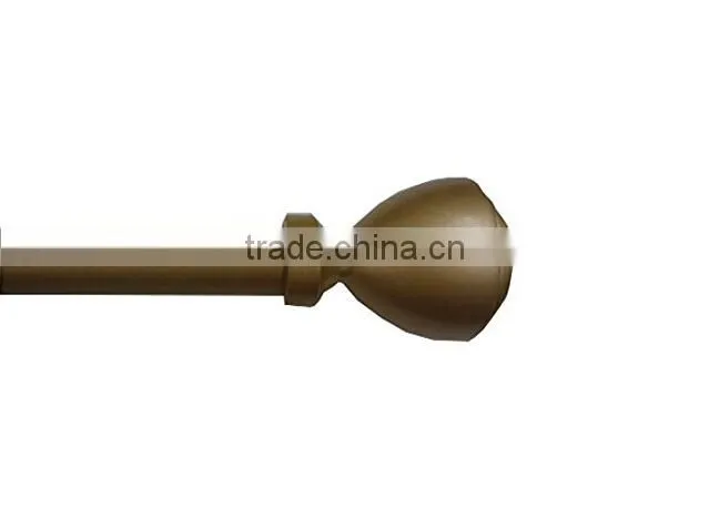 Satin-black Curtain Rod Finials