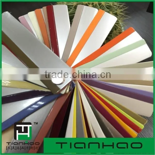 Newest bicolor abs furniture plastic table edge banding