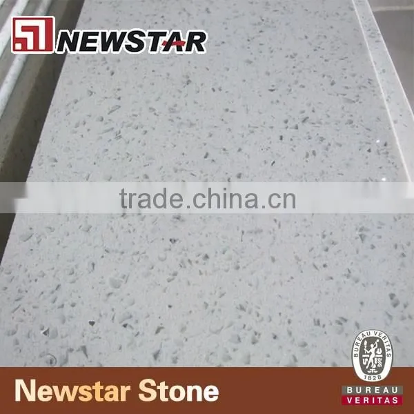 Newstar precut Chinese white quartz stone