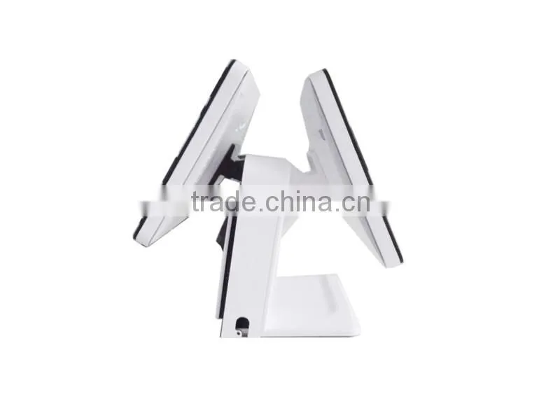 Fanless design 15 inch dual screen pos system with J1900U