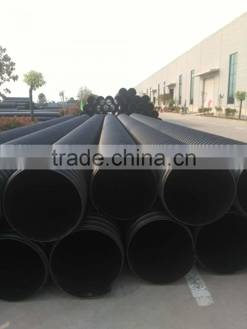 DN500,SN8 steel belt reinforced pe pipe for drainage