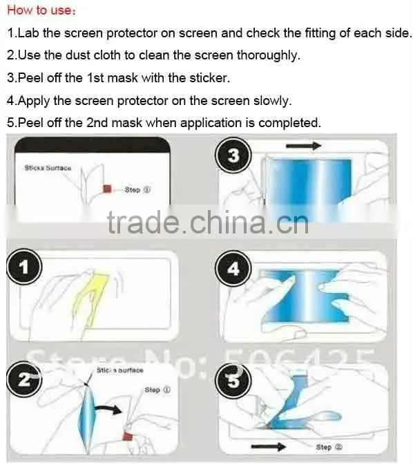Hot selling clear japanese blue film for google nexus 7