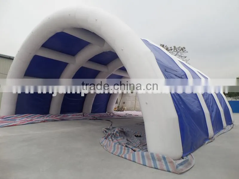6mL Inflatable Half Transparent Tent,Inflatable trade show bubble tent sale