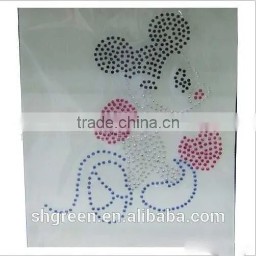Rhinestone hot fix motif for clothes