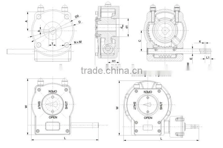 Most Popular RHW Part-turn Gearboxes