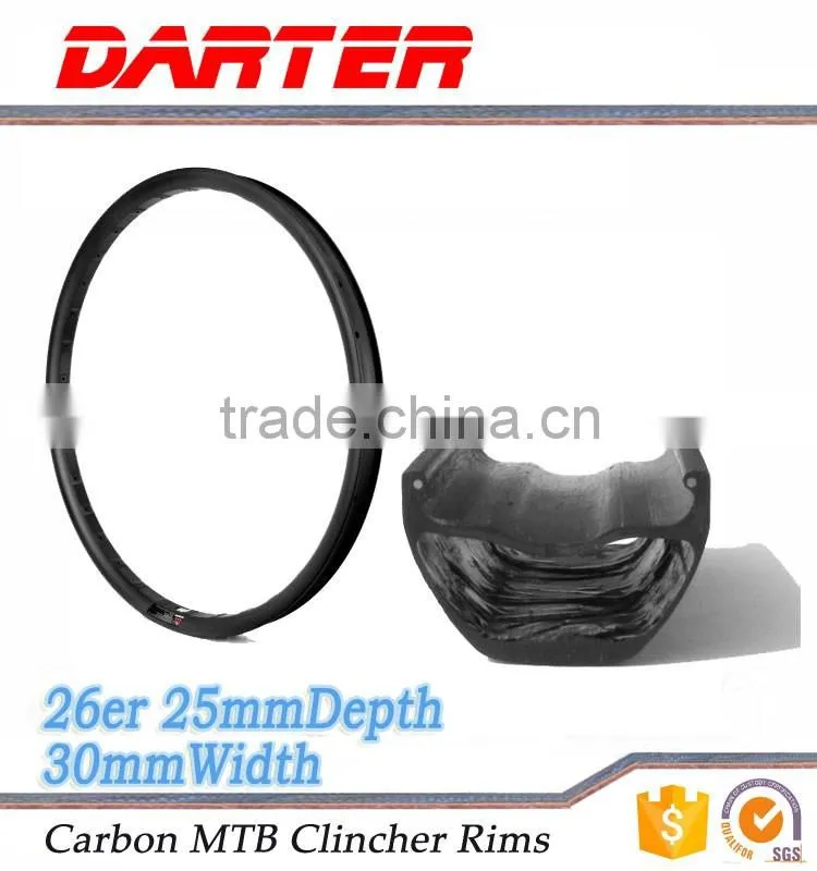 Cheap custom no deformation carbon 16-36H 26er mtb bike rim