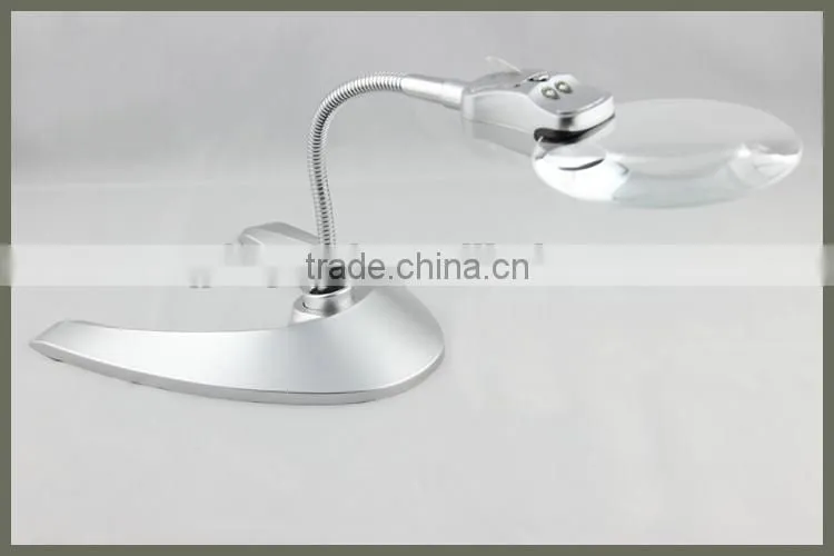 MG5B-3 led magnifier lamp with stand for reading