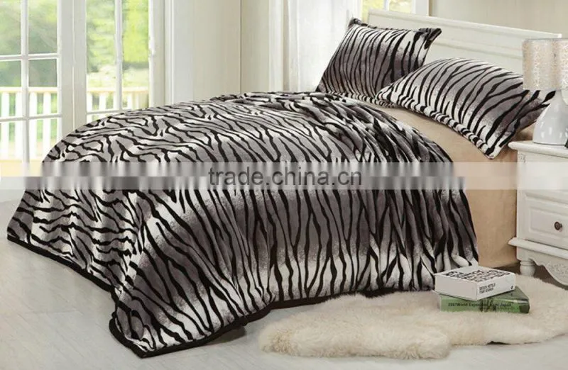 super soft thick printing flannel fleece blanket, leopard blanket