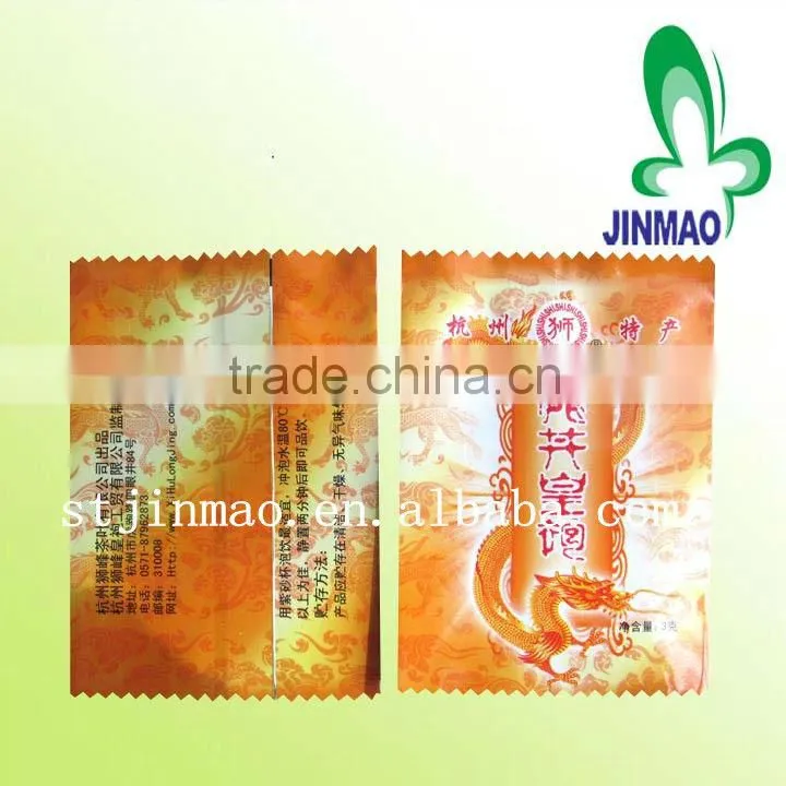 Plastic center sealed tea bag
