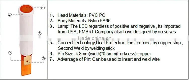 IP67 chocol fountain plastic 8mm 220v red led lighting fixture led lamp for street light