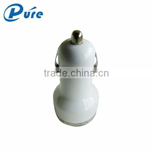 New arrival high quality mini usb car charger adapter 2100MA output current for mobile cell phone Ipad