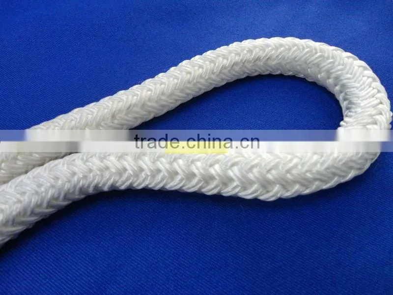 White Nylon Double Braided Rope