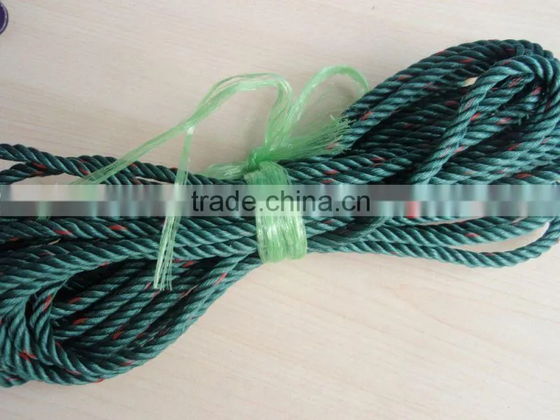 green pe rope 2mm 3mm 1.5mm twine