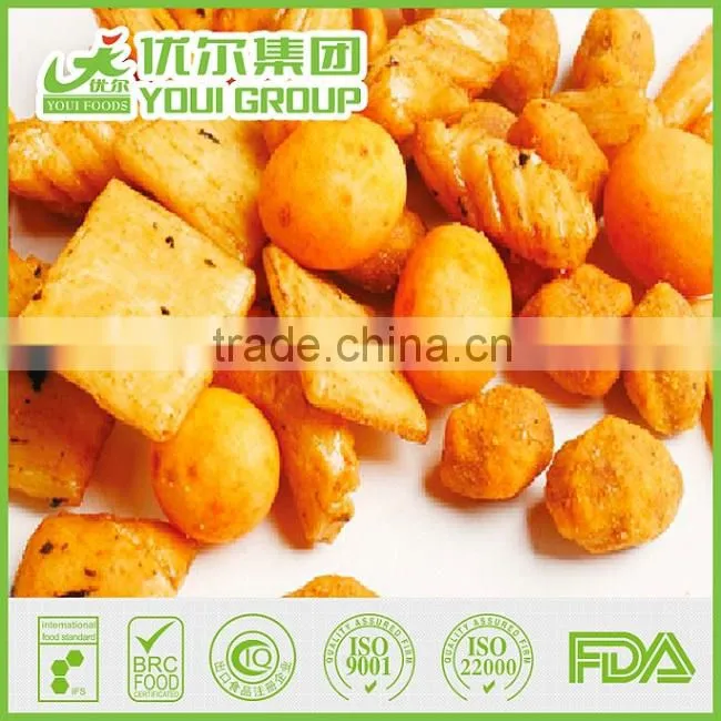 2016 Wholesale Healthy Snacks Rice Crackers With BRC, Fried Rice Crackers
