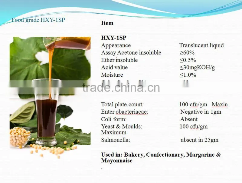 1SP e322 bulk gmo free Food grade liquid soya soy lecithin cas8002-43-5