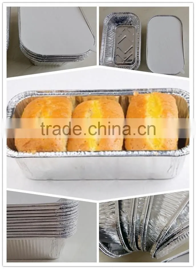 Disposable rectangle aluminium foil baking pan,/oblong aluminium food pan