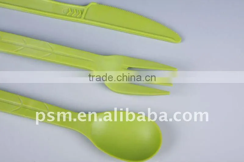 Biodegradable cornstarch eco friendly plastic disposable cutlery