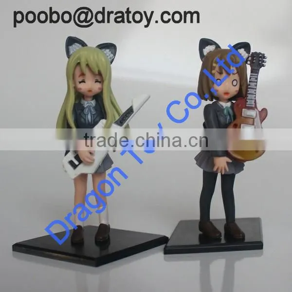cute guitar girl custom action figure