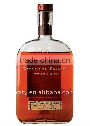 750ML whisky glass bottle