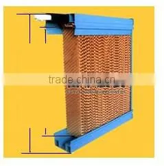 evaporative cooling pad cooling system for poultry farm