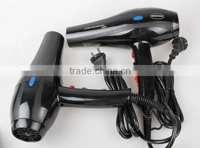 2016 new sale wholesale # 3000W 3heat/2speed setting hair dryer two round BS UK plug for babar or public area