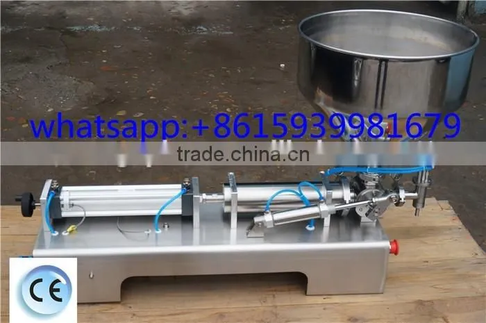 Semi-automatic single dispenser peanut butter filling machine