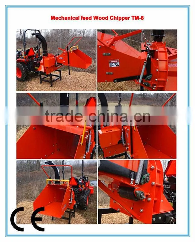 Showann JM WC-8 wood chipper, CE approved