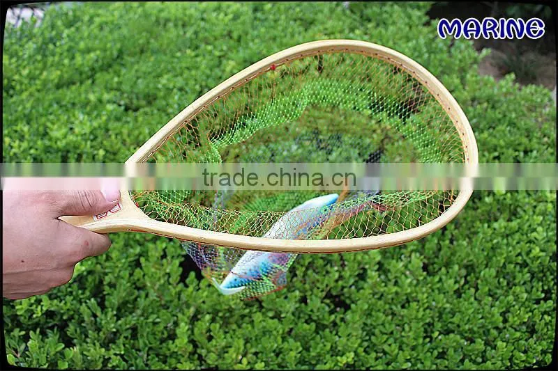 Nylon Fishing Landing Net With Wood Frame