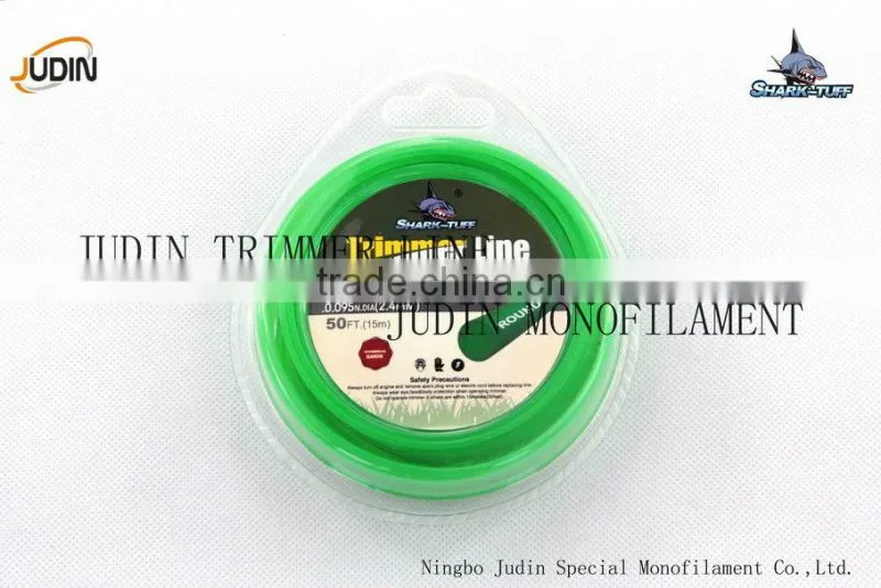 Commercial Grade 1.6mm Round Shape Brush Cutter Nylon Trimmer Line