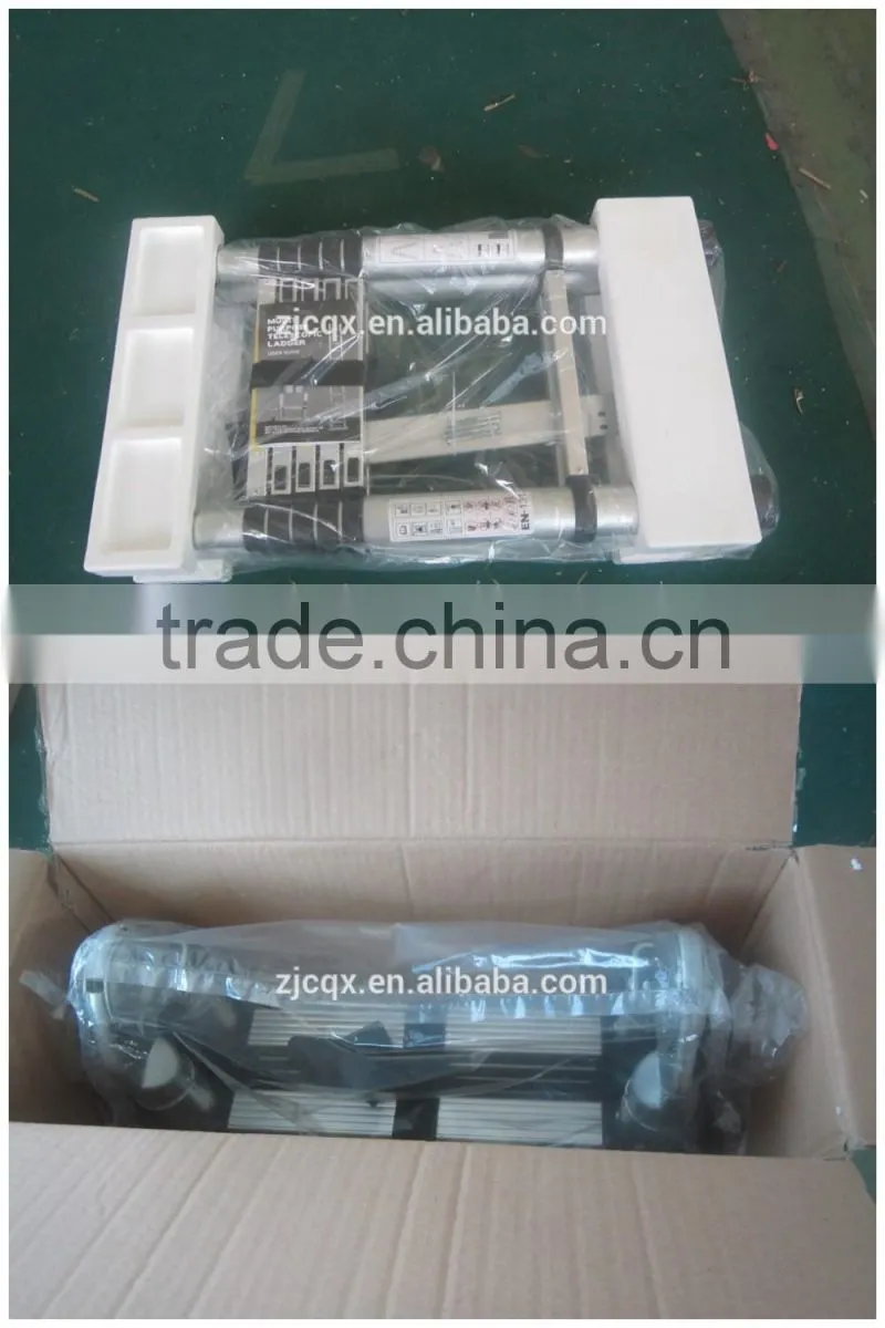New type 3.8m multi-purpose aluminum telescopic aluminum ladder /folding ladder EN131 standard