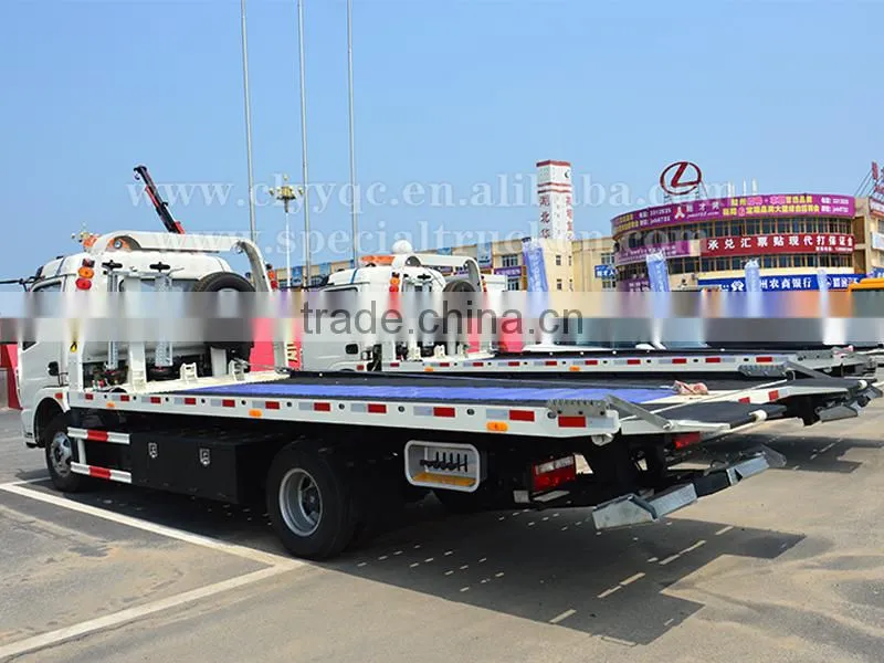 Dongfeng new RHD 4Ton flatbed tow truck for sale