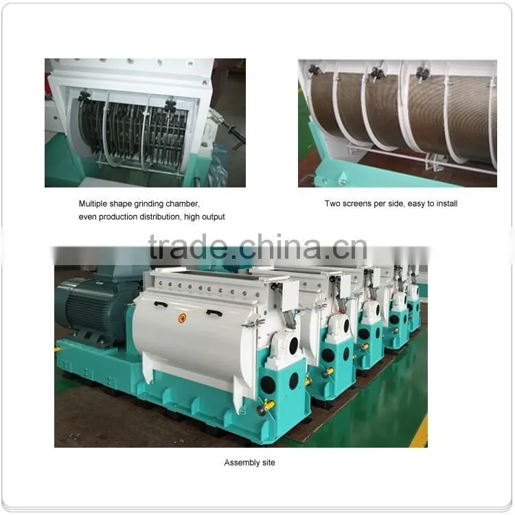 2017 industrial fish feed hammer mill/grain crushing mill machine for fish feed making