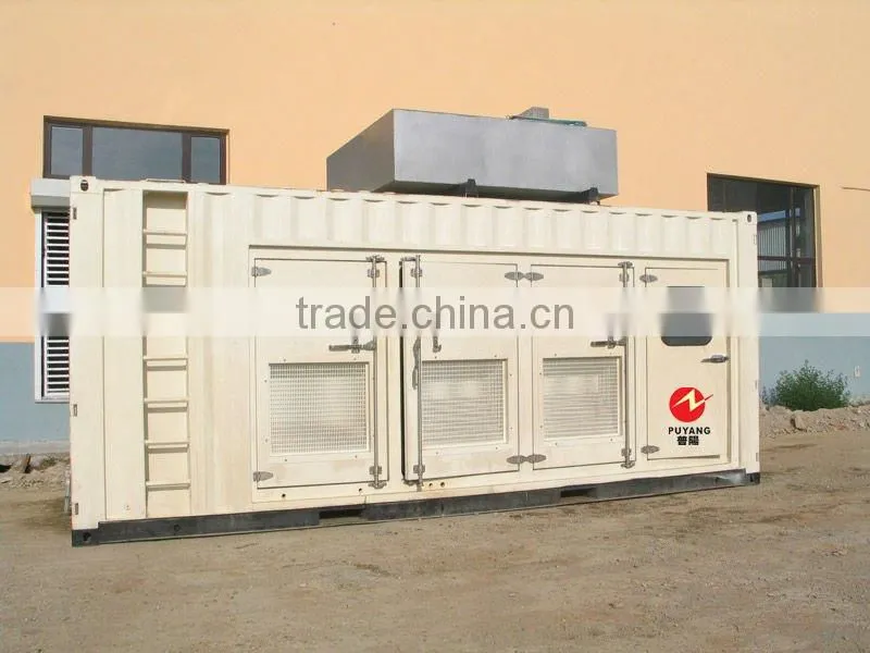 50Hz 400V Electric 2mw Trailer Mounted Containerized Diesel Generator With MTU