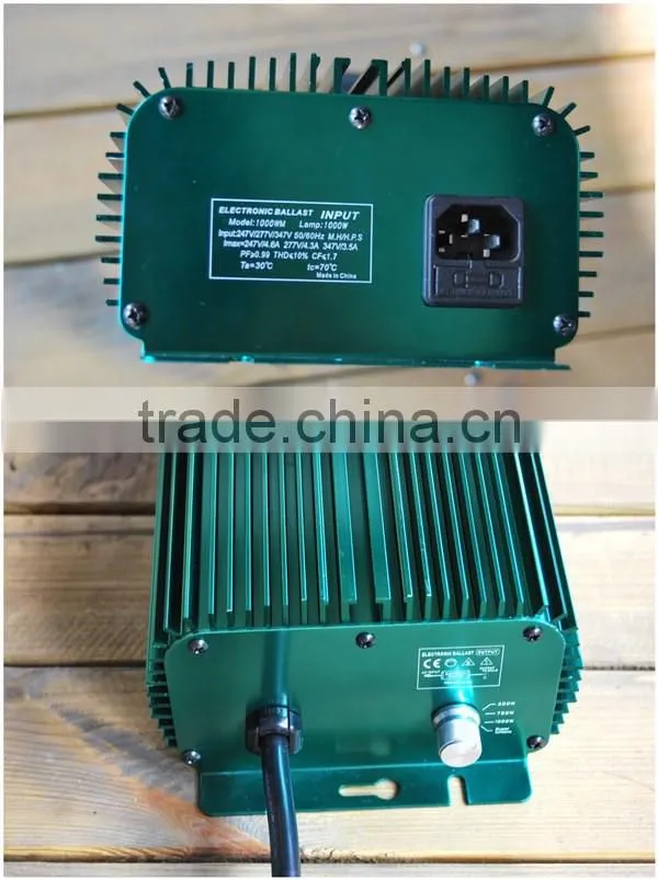 1000w double ended lighting fixture/120v,240v,277v,400v 1000w hps grow light ballast